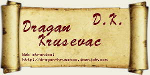 Dragan Kruševac vizit kartica